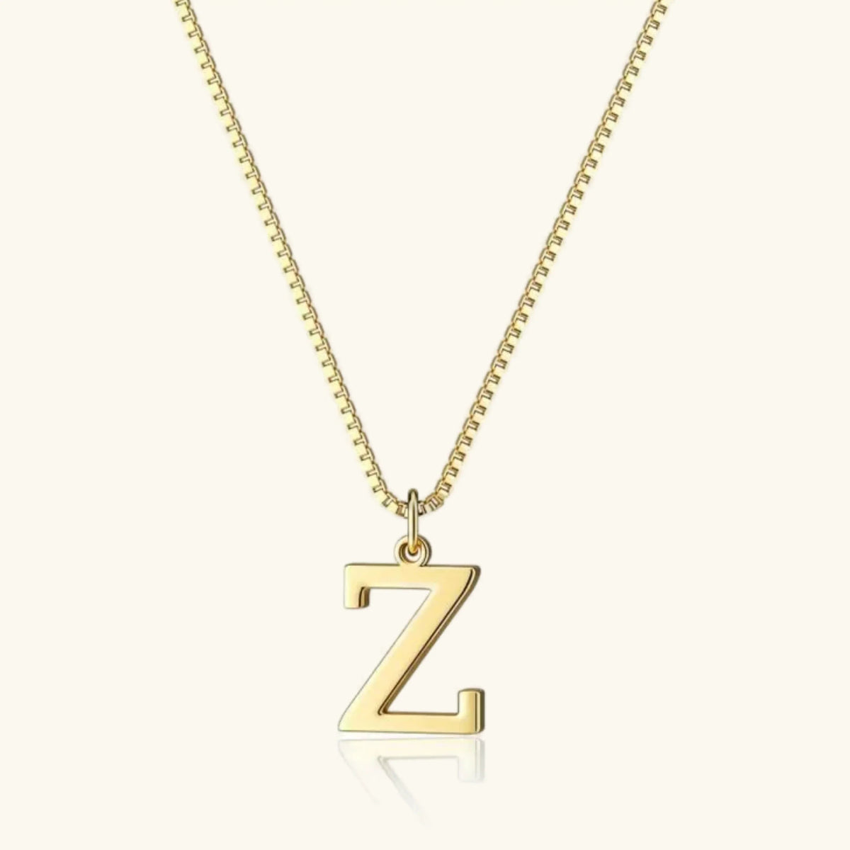 [GALE]Therese Letter Initial Gold Necklace