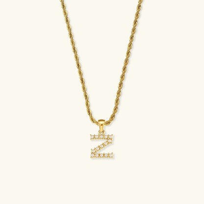 [GALE]Elodie Initial Letter Pearl Necklace