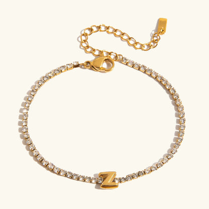 [GALE]Avaria Bubble Letter Tennis Bracelet