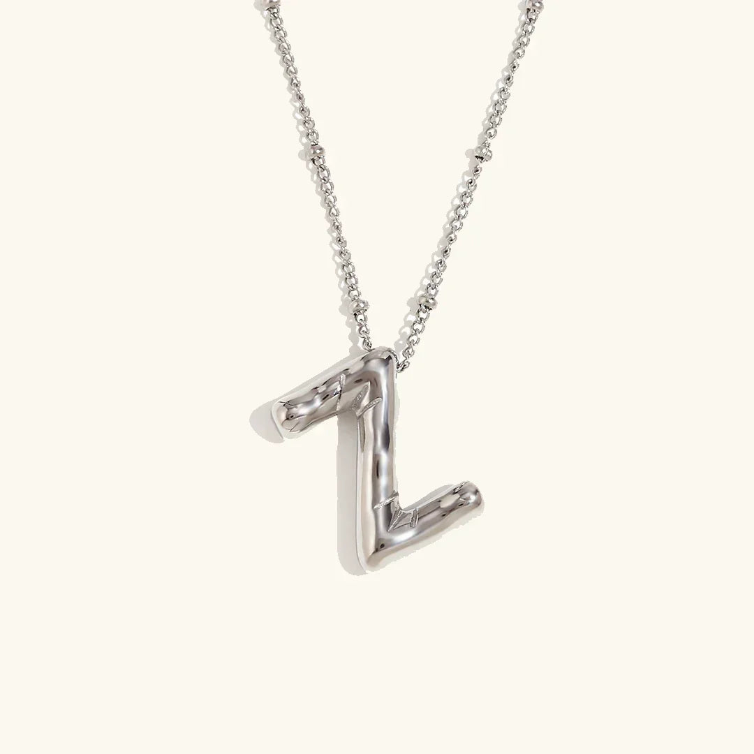 [GALE]Balloon Gold Initial Necklace