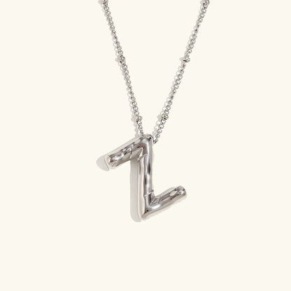 [GALE]Balloon Gold Initial Necklace