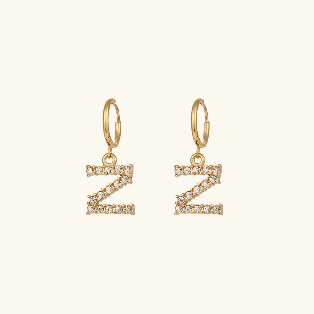 [GALE]Wilhemina Initial Letter Earrings