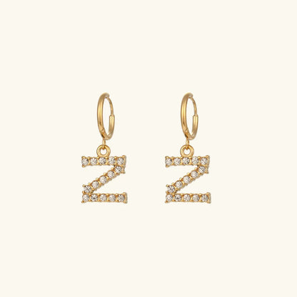 [GALE]Wilhemina Initial Letter Earrings