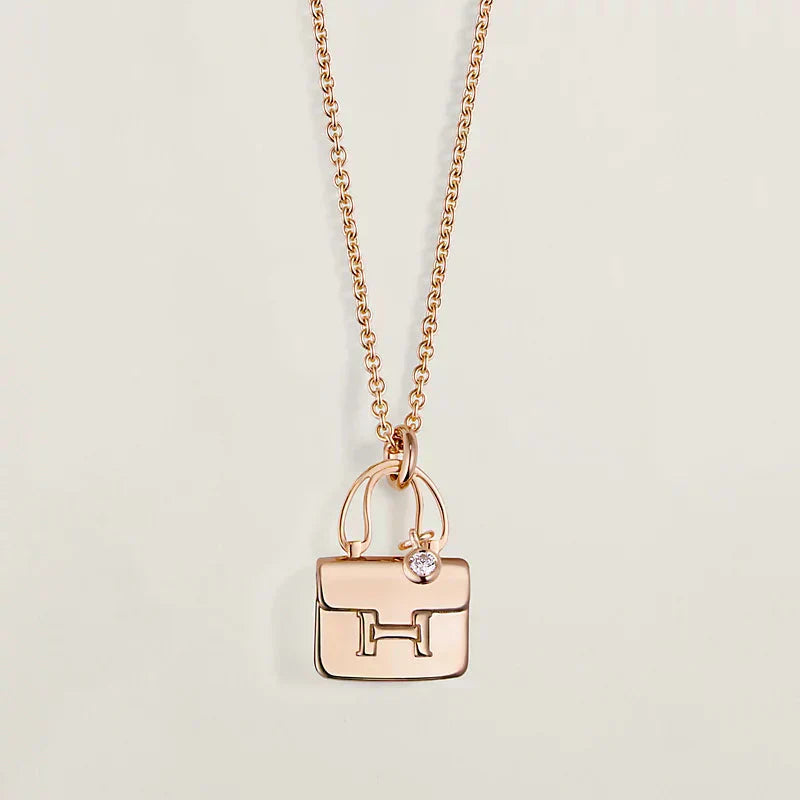 [GALE]AMULETTE PEDANT ROSE GOLD NECKLACE