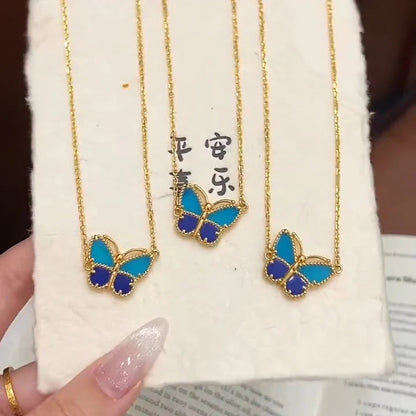 [GALE] 2026 NEW LUCKY BUTTERFLY 1 MOTIFS NECKLACE