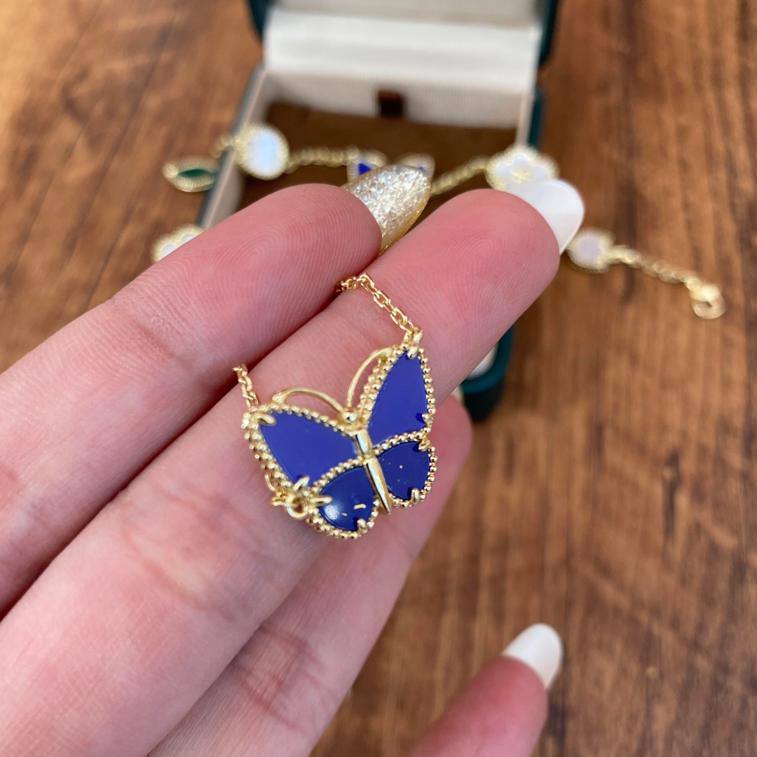 [GALE] 2026 NEW LUCKY BUTTERFLY 1 MOTIFS NECKLACE