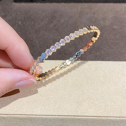 [GALE]BEE LOVE GOLD BRACELET FULL DIAMOND