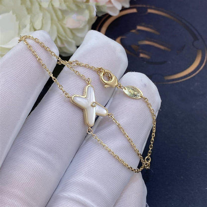 [GALE]JEUX BRACELET WHITE MOP GOLD 1 DIAMOND