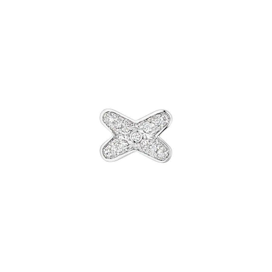 [GALE]JEUX DE SILVER DIAMOND EARRINGS