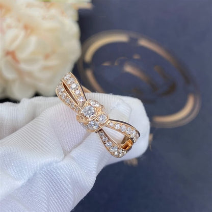 [GALE]LIENS RING AUS ROSA GOLD MIT DIAMANTEN