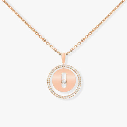 [GALE]LUCKY MOVE PM NECKLACE PINK GOLD DIAMOND
