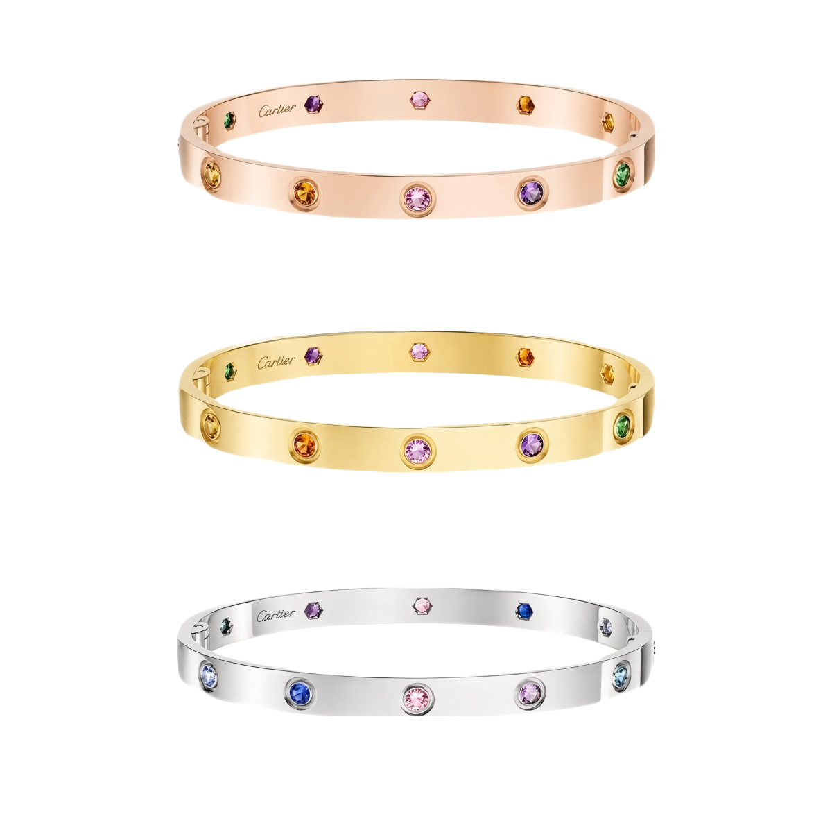 [GALE]2026 RAINBOW LOVE BRACELET 6.1MM  10 DIAMONDS