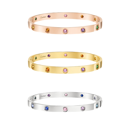 [GALE]2026 RAINBOW LOVE BRACELET 6.1MM  10 DIAMONDS