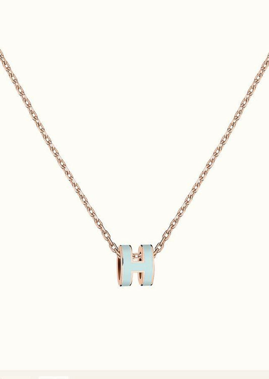 [GALE]POP H LIGHT BLUE NECKLACE