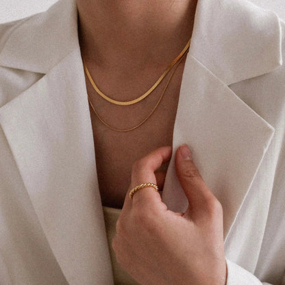 [GALE]Melody Gold Twist Ring
