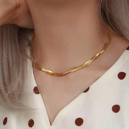 [GALE]Lysa Twisted Chain Necklace