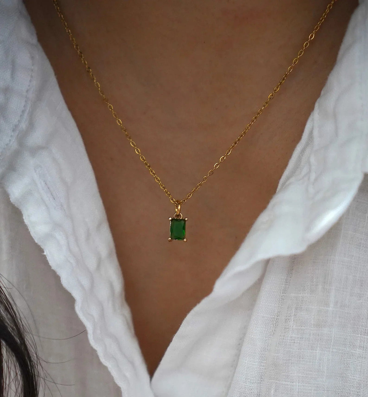 [GALE]Emi Green Necklace