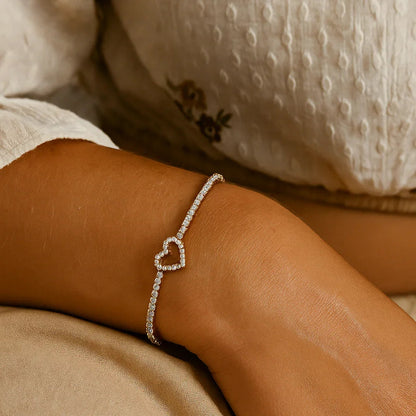 [GALE]Patrice Diamond Heart Bracelet