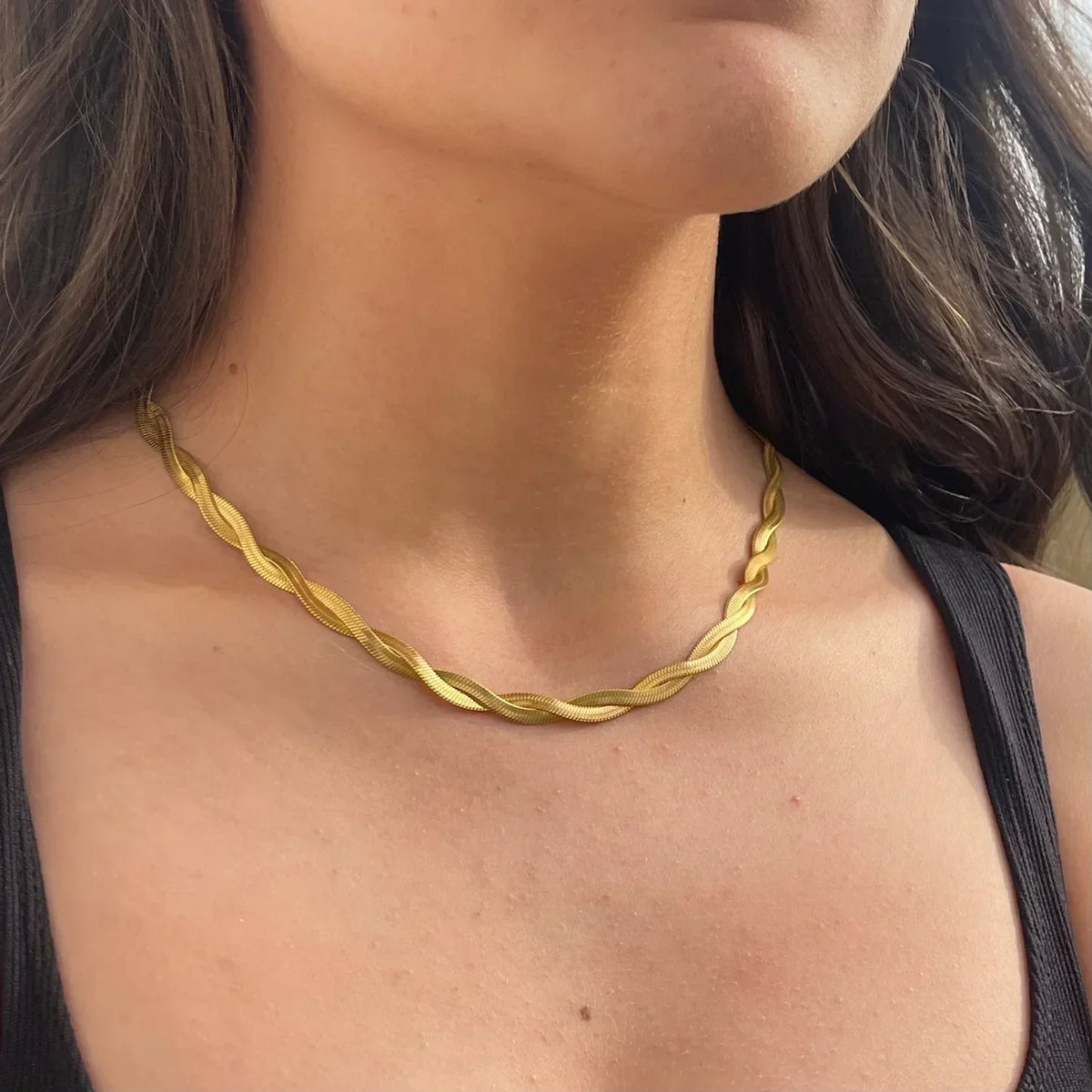 [GALE]Lysa Twisted Chain Necklace