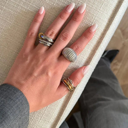 [GALE]Stella Diamond Ring Stack