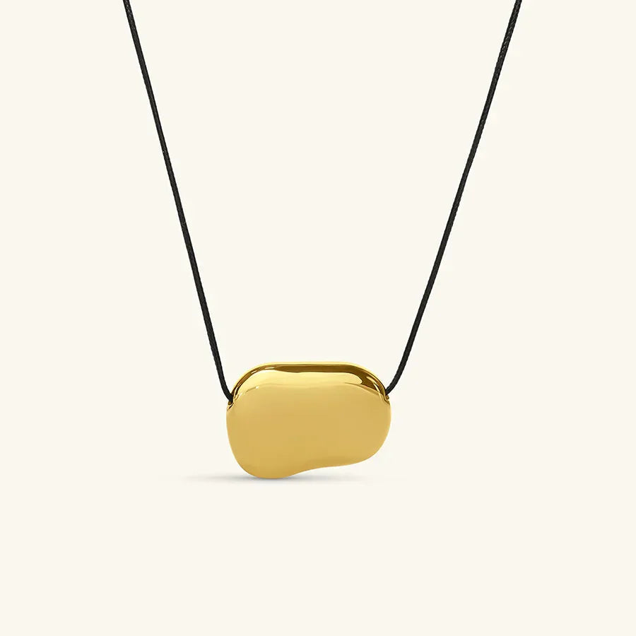 [GALE]Cord Pebble Pendant