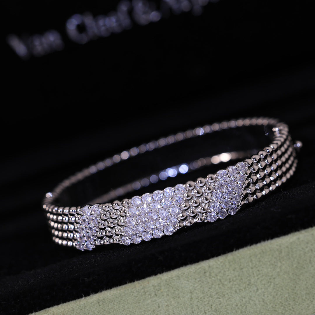 [GALE]  FIVE-ROW DIAMOND BRACELET