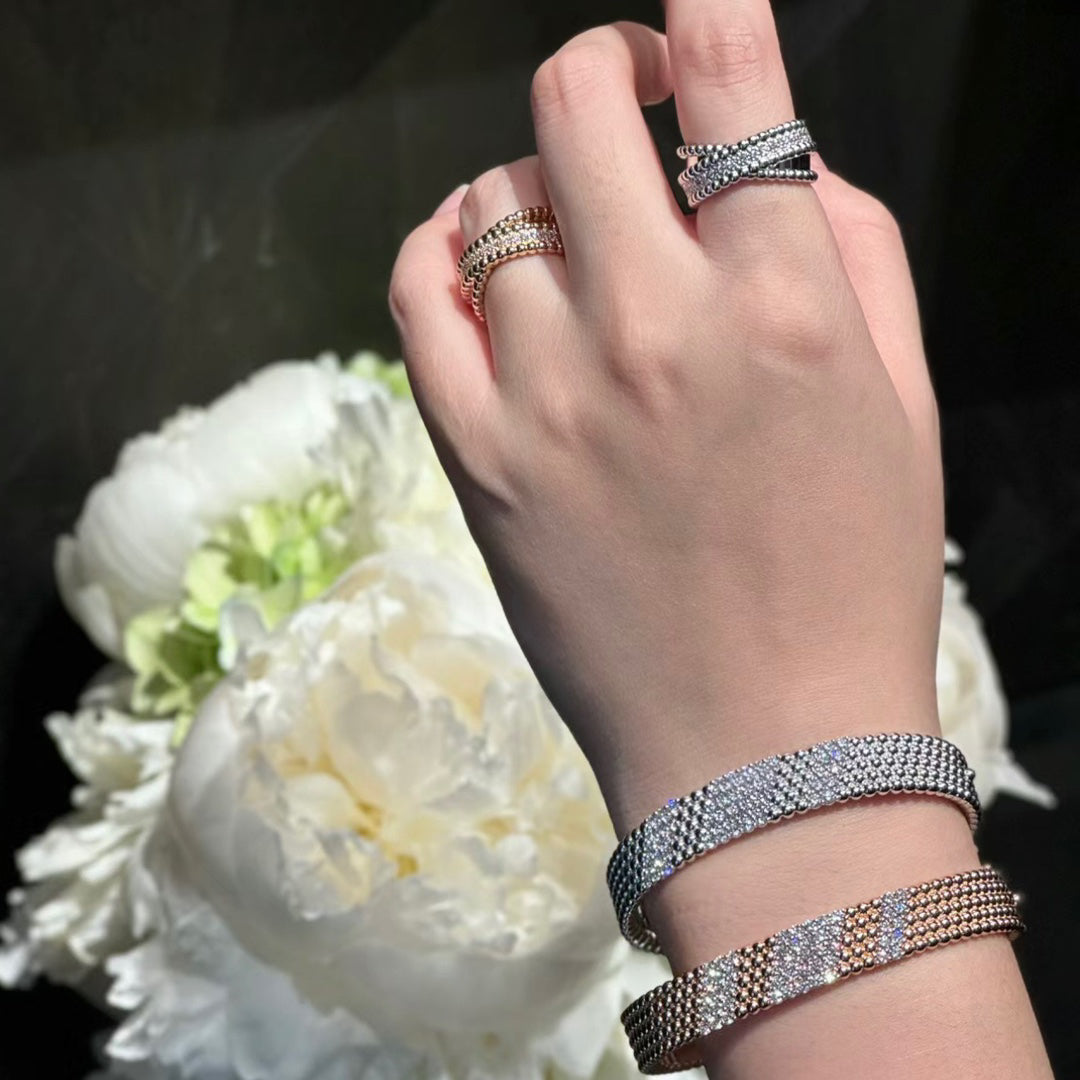 [GALE]  FIVE-ROW DIAMOND BRACELET