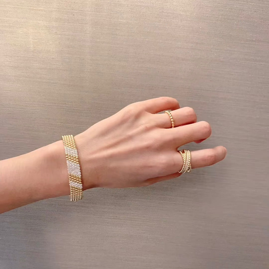 [GALE]  FIVE-ROW DIAMOND BRACELET