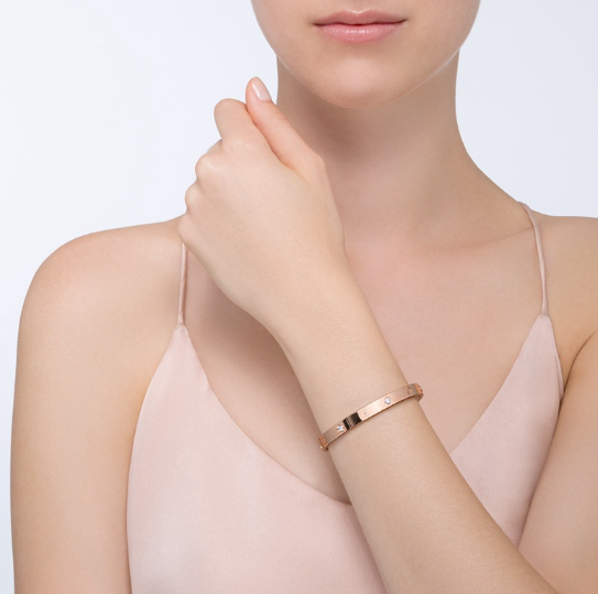[GALE]LOVE BRACELET 6.1MM 4 DIAMONDS