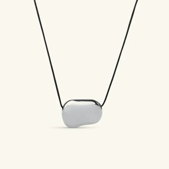 [GALE]Cord Pebble Pendant
