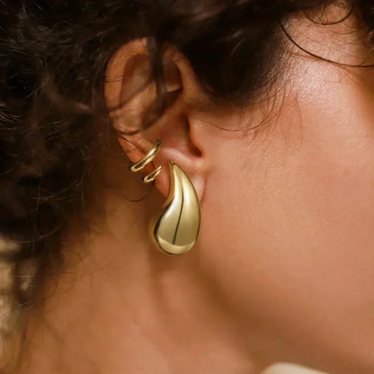 [GALE]Sandra Teardrop Gold Earrings