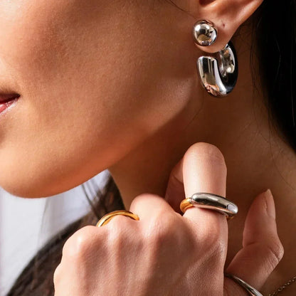 [GALE]Seren Two Tone Gold Ring