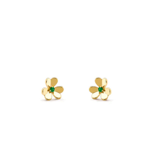 [GALE] FRIVOLE BLUMEN-MALACHIT-OHRRINGE