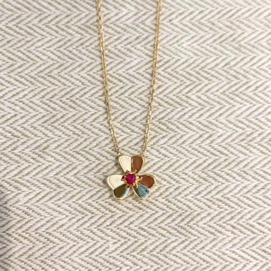 [GALE]FRIVOLE GOLD FLOWER NECKLACE