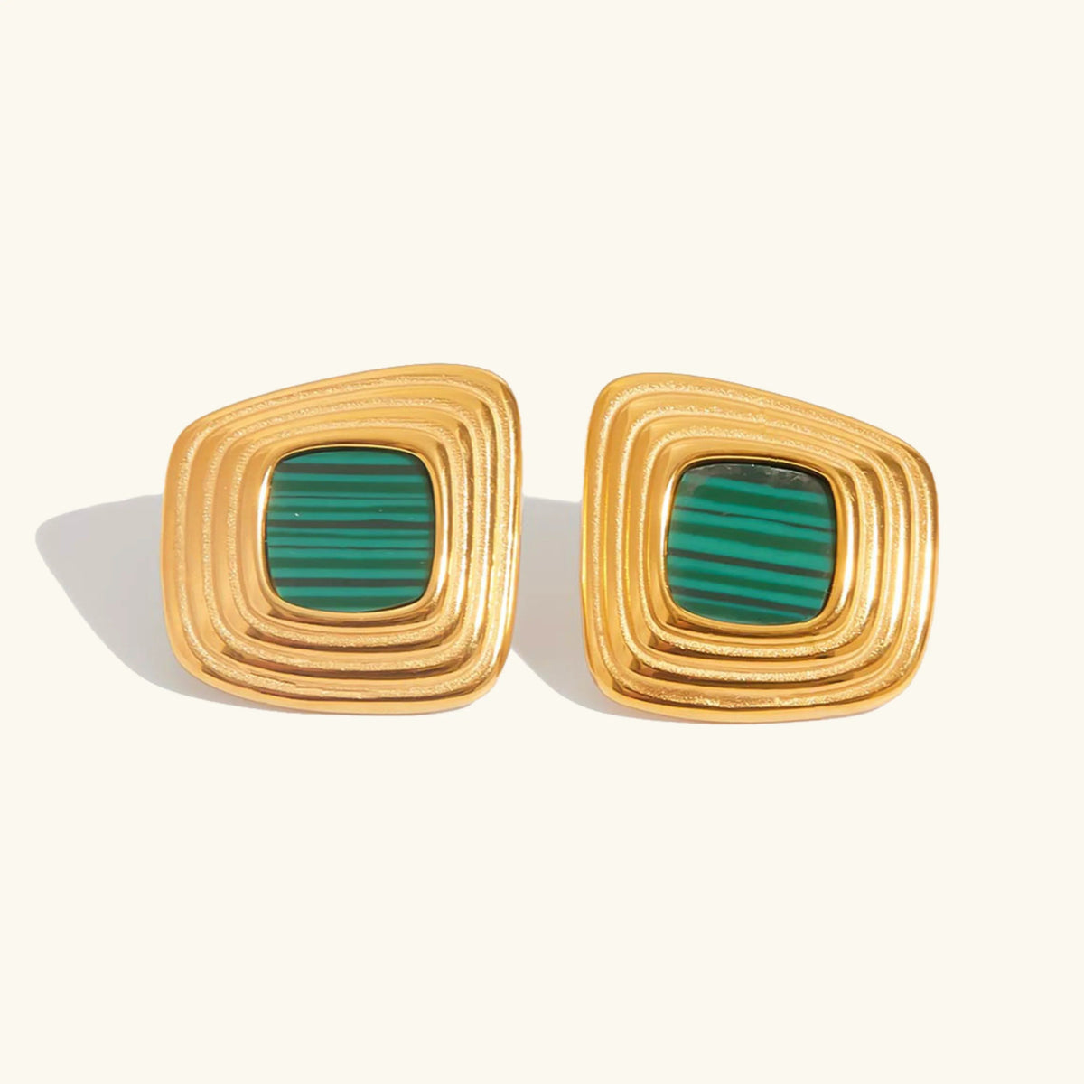 [GALE]Sylvie Geometric Gold Earrings