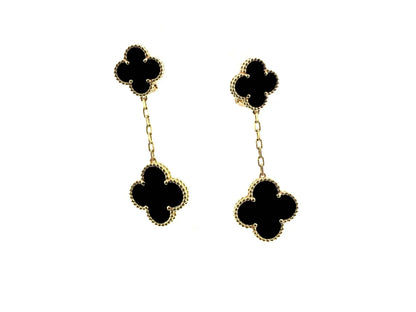 [GALE]CLOVER 2 MOTIFS  EARRINGS (MULTIPLE CHOICESC