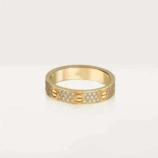 [GALE]LOVE RING 3.6MM DIAMOND PAVED