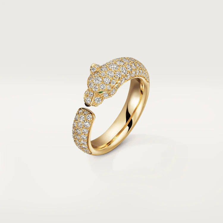[GALE] PANTHERE RING AUS ROSA GOLD MIT DIAMANTEN