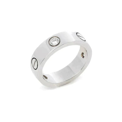 [ゲイル]ラブリング 5.5mm 3ダイヤモンド シルバー